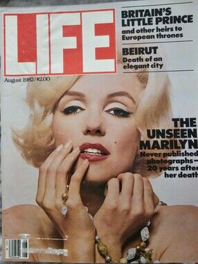 LIFE MAGAZINE "THE UNSEEN MARILYN" AUG.1982